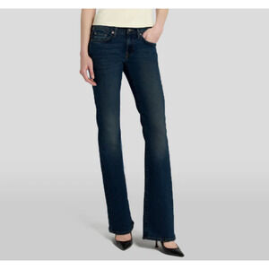 7 For All Mankind Bootcut Dark Wash Mid Rise Classic Jeans Size 30